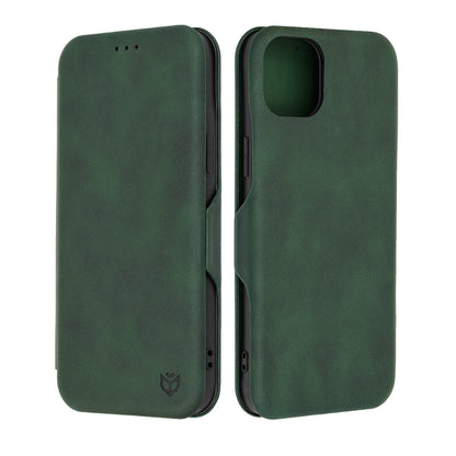 Калъф за Apple iPhone 15 Plus, Techsuit, Safe Wallet Plus, Зелен