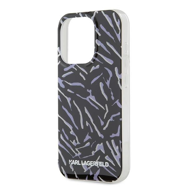 Case for Apple iPhone 15 Pro Max, Karl Lagerfeld, Zebra with Cord Strap, Purple