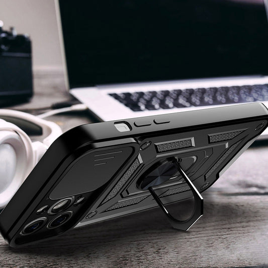 Калъф за Apple iPhone 15 Pro Max, Techsuit, CamShield, Син