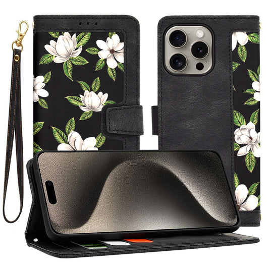 Калъф за Apple iPhone 15 Pro Max, Techsuit, FlipCraft, Черен