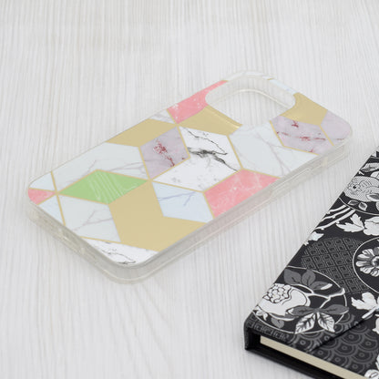 Калъф за Apple iPhone 15 Pro Max, Techsuit, Marble, Лилав