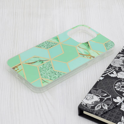 Калъф за Apple iPhone 15 Pro Max, Techsuit, Marble, Зелен