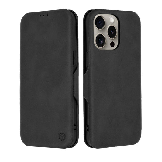 Калъф за Apple iPhone 15 Pro Max, Techsuit, Safe Wallet Plus, Черен