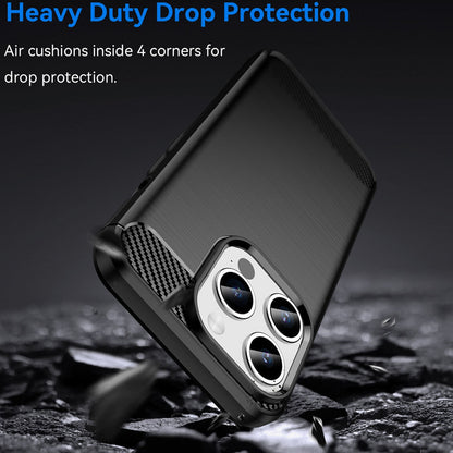 Case for Apple iPhone 15 Pro, Techsuit, Carbon, Black