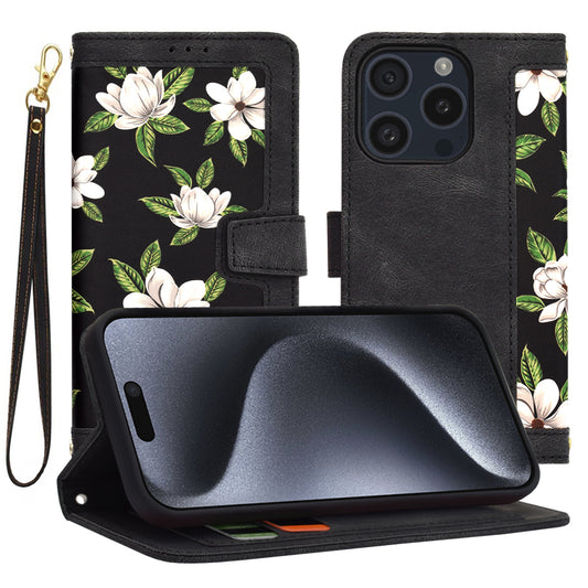 Калъф за Apple iPhone 15 Pro, Techsuit, FlipCraft, Черен