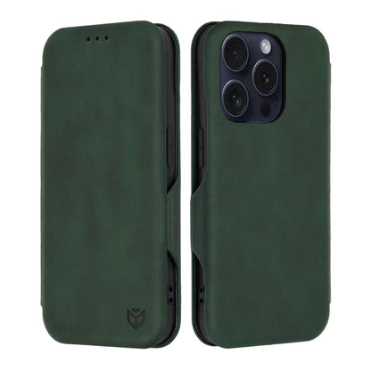 Калъф за Apple iPhone 15 Pro, Techsuit, Safe Wallet Plus, Зелен