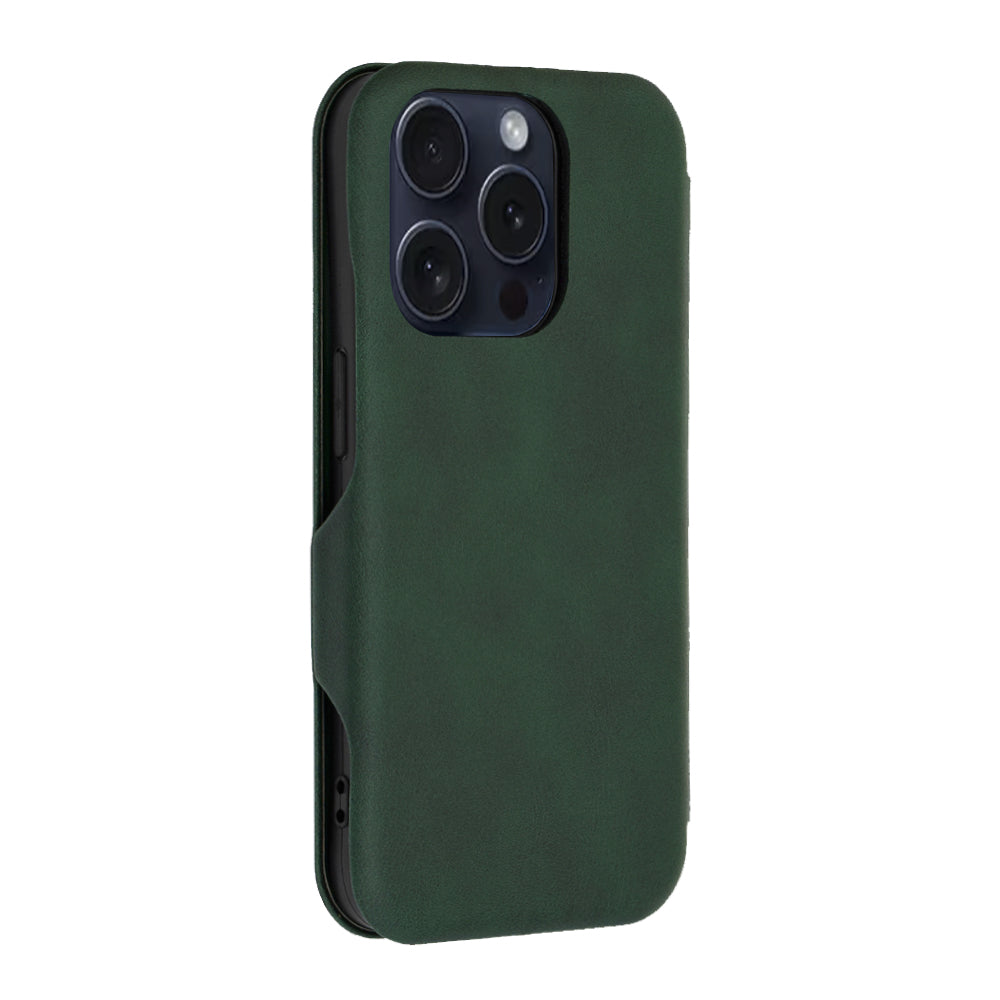 Калъф за Apple iPhone 15 Pro, Techsuit, Safe Wallet Plus, Зелен