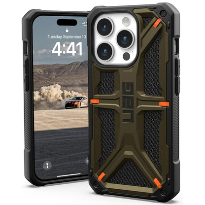 Калъф за Apple iPhone 15 Pro, Urban Armor Gear, Monarch Kevlar, Зелен