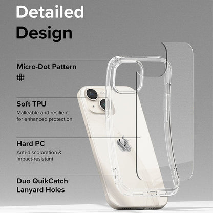 Калъф за Apple iPhone 15, Ringke, Fusion, Прозрачен