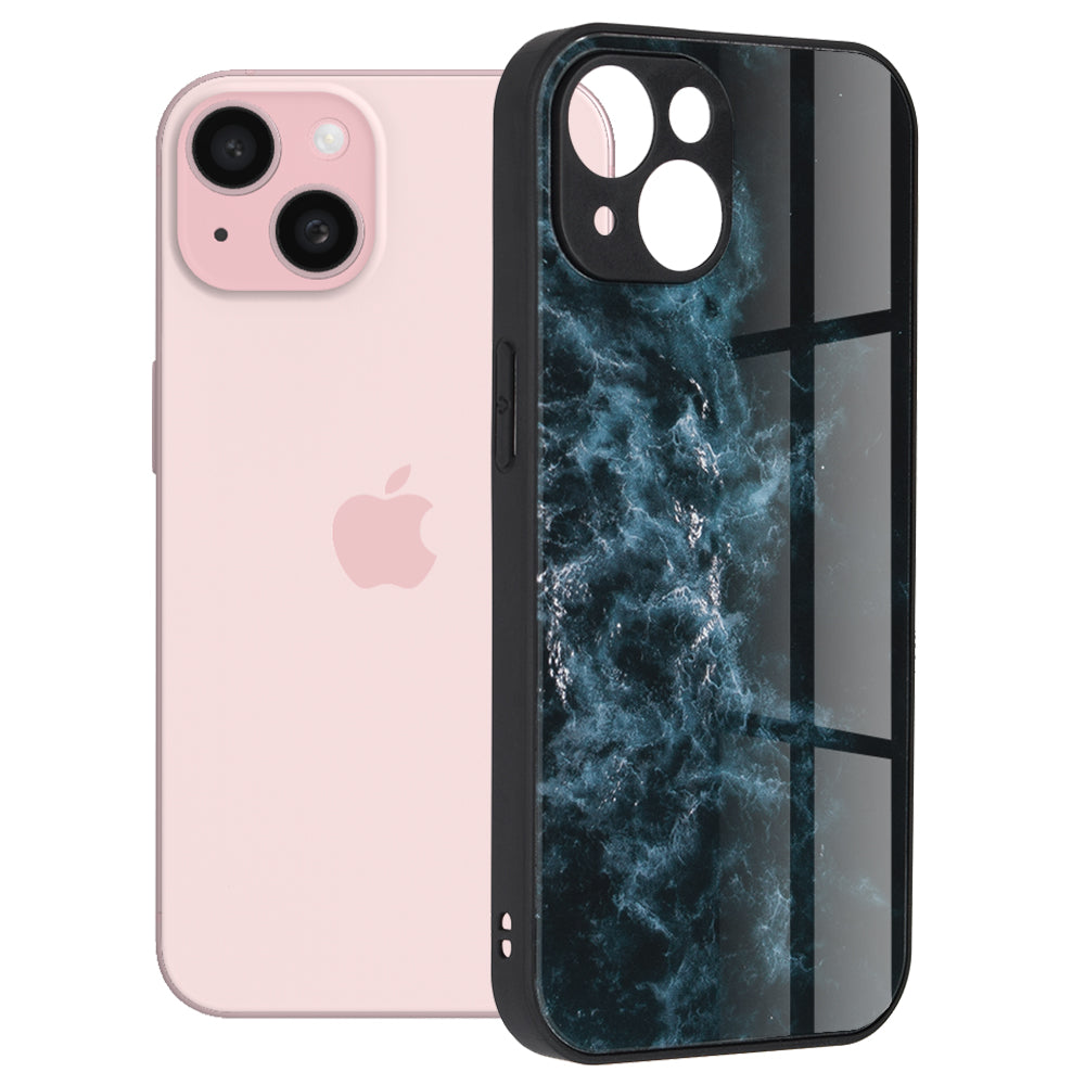 Калъф за Apple iPhone 15, Techsuit, Glaze, Син