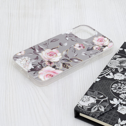Калъф за Apple iPhone 15, Techsuit, Marble, Сив