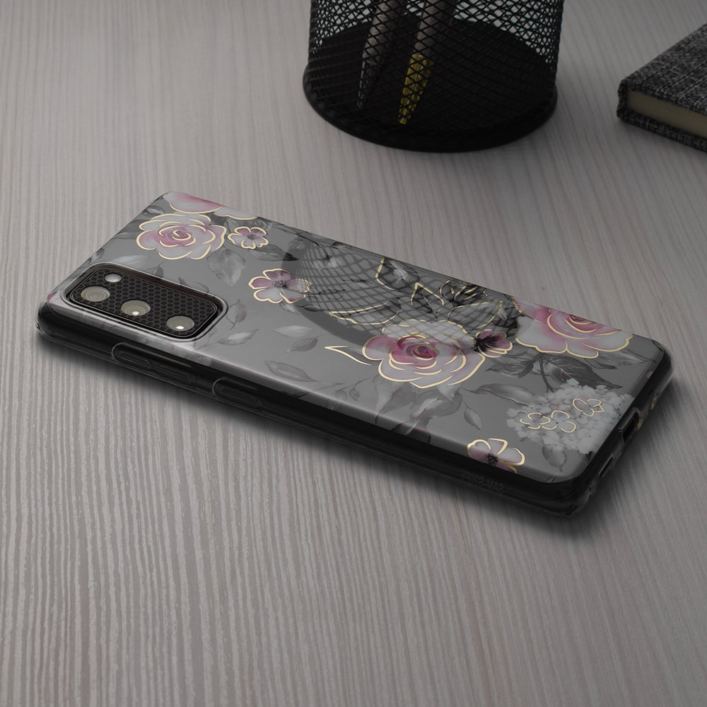 Калъф за Apple iPhone 15, Techsuit, Marble, Сив