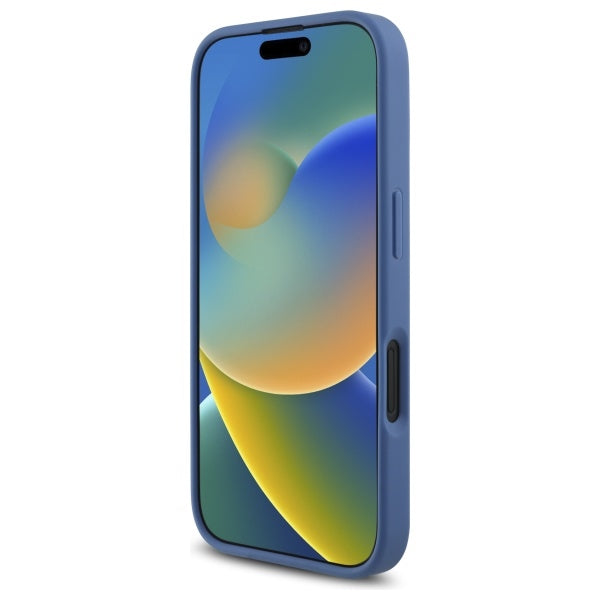 Калъф за Apple iPhone 16, Guess, 4G Big Logo, Син