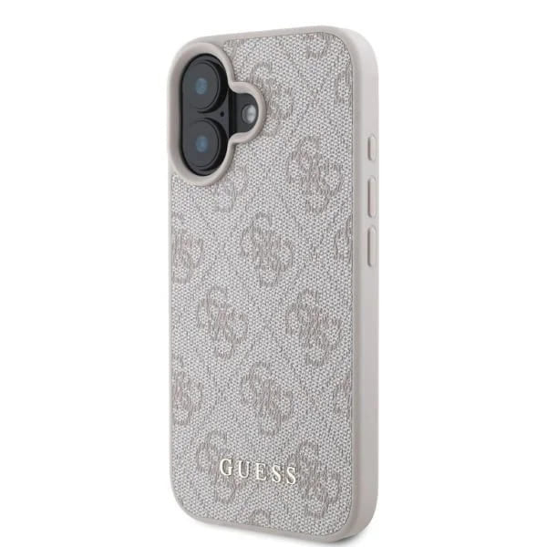 Калъф за Apple iPhone 16, Guess, 4G Classic, Розов
