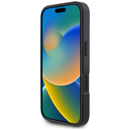 Калъф за Apple iPhone 16, Karl Lagerfeld, Grained Cardslots, Черен