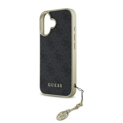 Калъф за Apple iPhone 16 Plus, Guess, 4G Charm, Черен