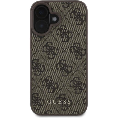Калъф за Apple iPhone 16 Plus, Guess, 4G Classic, Кафяв