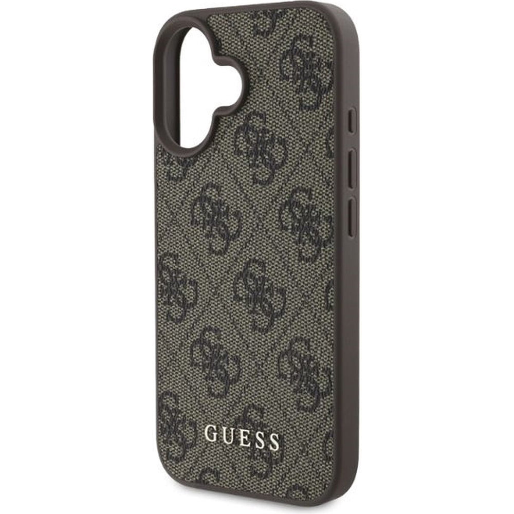 Калъф за Apple iPhone 16 Plus, Guess, 4G Classic, Кафяв