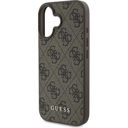 Калъф за Apple iPhone 16 Plus, Guess, 4G Classic, Кафяв