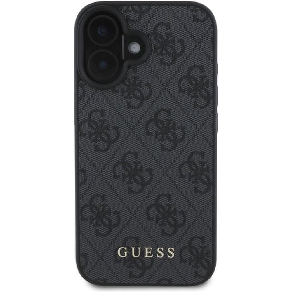 Калъф за Apple iPhone 16 Plus, Guess, 4G Classic, Черен