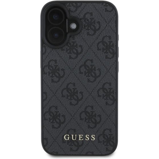 Калъф за Apple iPhone 16 Plus, Guess, 4G Classic, Черен