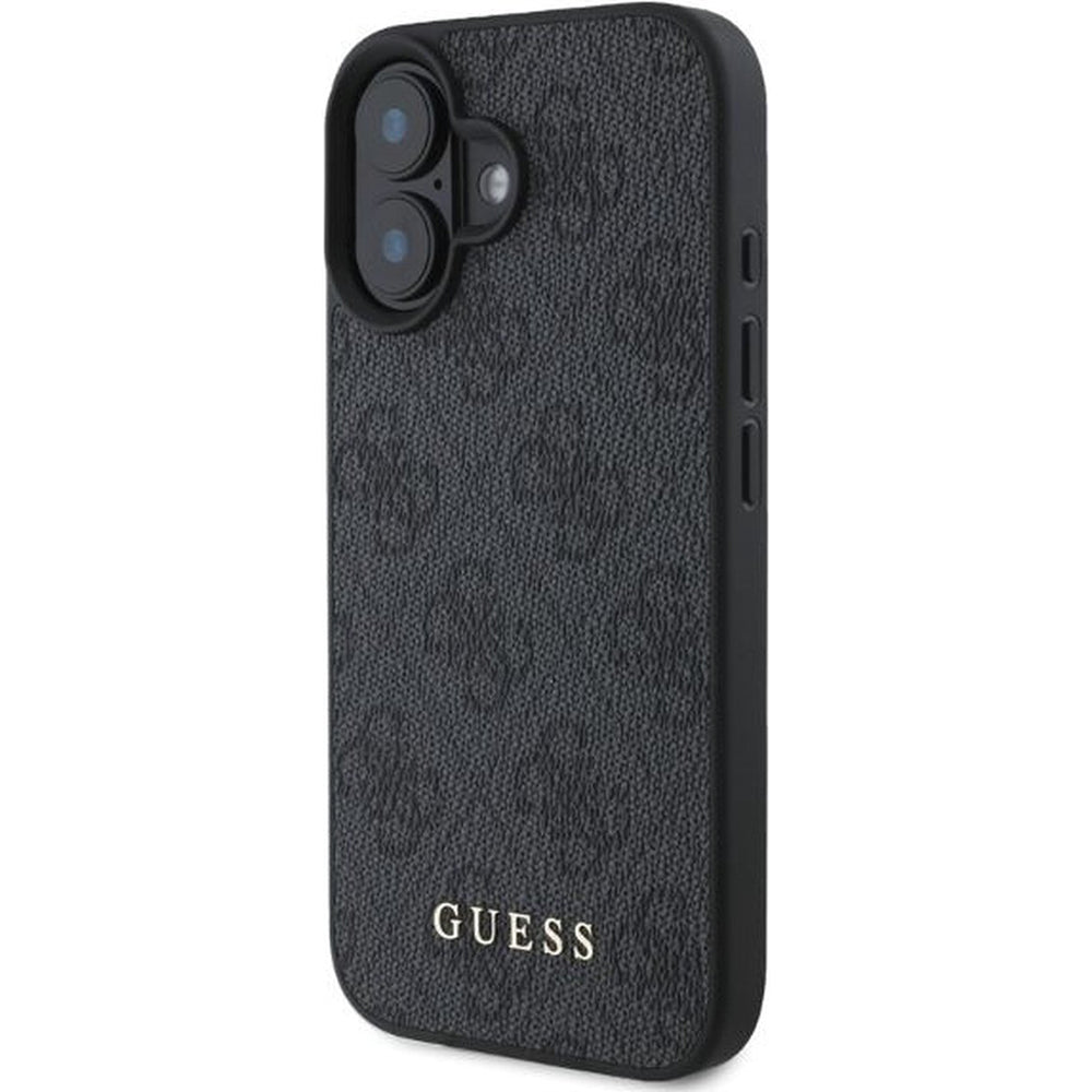 Калъф за Apple iPhone 16 Plus, Guess, 4G Classic, Черен