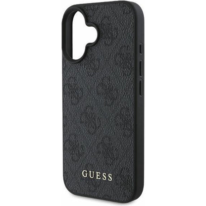 Калъф за Apple iPhone 16 Plus, Guess, 4G Classic, Черен