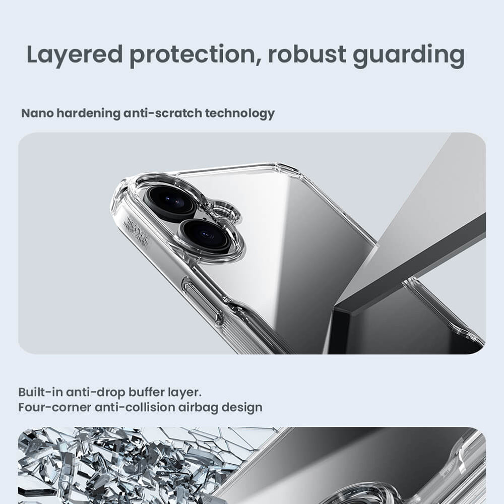 Калъф за Apple iPhone 16 Plus, Nillkin, Nature Pro, Син