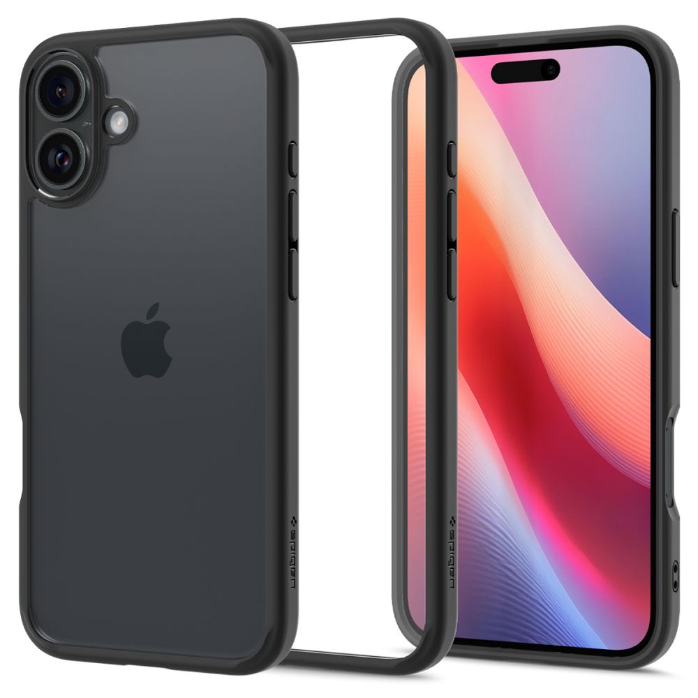 Калъф за Apple iPhone 16 Plus, Spigen, Ultra Hybrid, Матово Черен