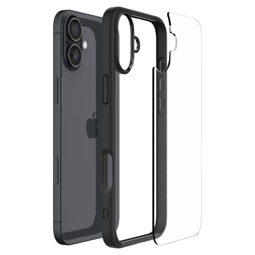 Калъф за Apple iPhone 16 Plus, Spigen, Ultra Hybrid, Матово Черен