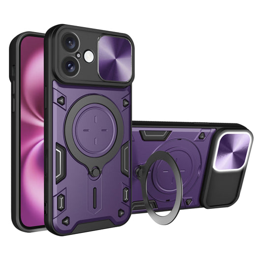 Калъф за Apple iPhone 16 Plus, Techsuit, CamGuard Pro, Лилав
