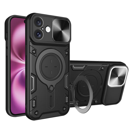 Калъф за Apple iPhone 16 Plus, Techsuit, CamGuard Pro, Черен