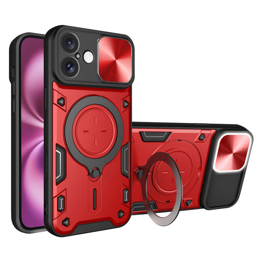 Калъф за Apple iPhone 16 Plus, Techsuit, CamGuard Pro, Червен