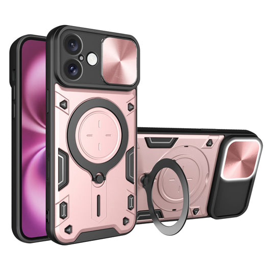 Калъф за Apple iPhone 16 Plus, Techsuit, CamGuard Pro, Розово злато