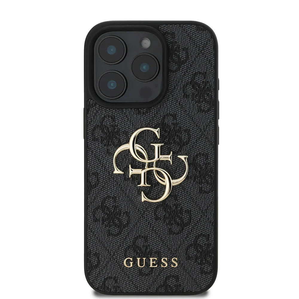 Калъф за Apple iPhone 16 Pro, Guess, 4G Big Logo, Черен