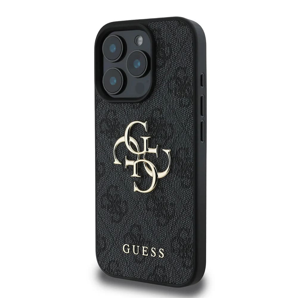 Калъф за Apple iPhone 16 Pro, Guess, 4G Big Logo, Черен