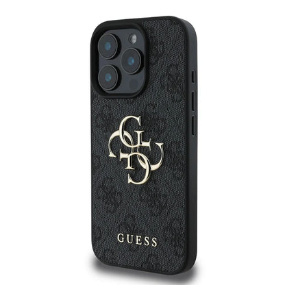 Калъф за Apple iPhone 16 Pro, Guess, 4G Big Logo, Черен