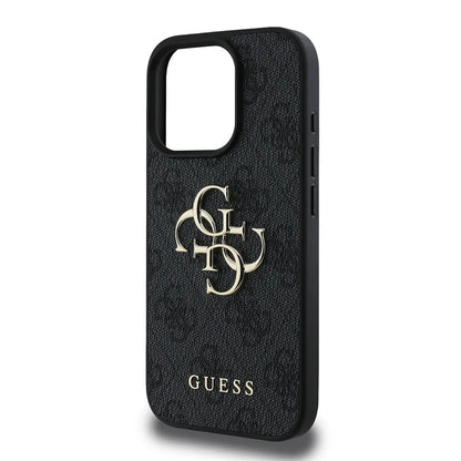 Калъф за Apple iPhone 16 Pro, Guess, 4G Big Logo, Черен