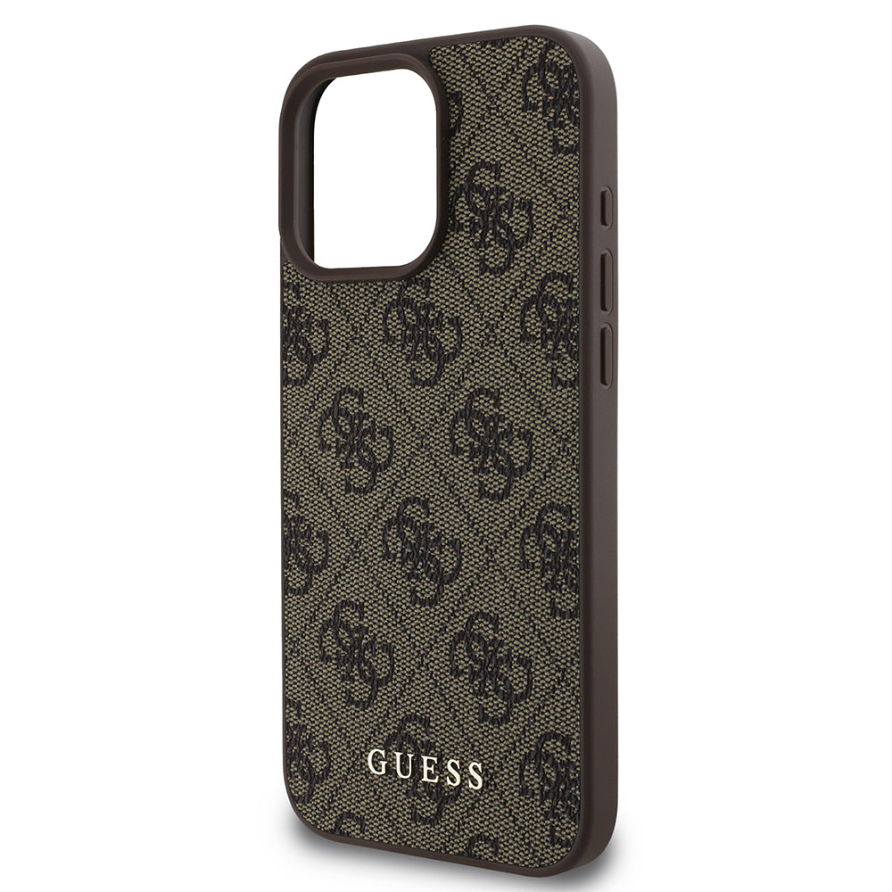 Калъф за Apple iPhone 16 Pro, Guess, 4G Classic, Черен