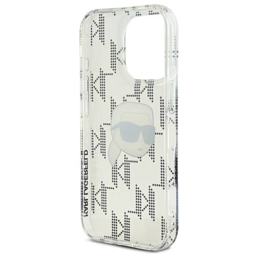 Калъф за Apple iPhone 16 Pro, Karl Lagerfeld, IML Luxury Electroplated Karl's Head, Прозрачен