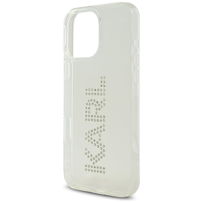Калъф за Apple iPhone 16 Pro, Karl Lagerfeld, IML Rhinestones Transparent Logo, Прозрачен