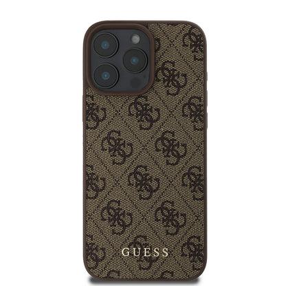 Калъф за Apple iPhone 16 Pro Max, Guess, 4G Classic, Черен