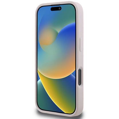 Калъф за Apple iPhone 16 Pro Max, Guess, Quilted Metal Logo, Розов