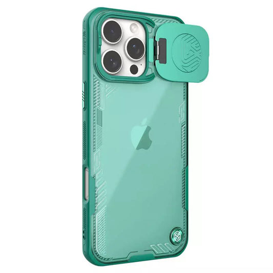 Калъф за Apple iPhone 16 Pro Max, Nillkin, Iceblade Prop (без изрез за камера), Зелен
