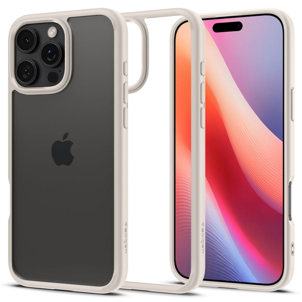 Case for Apple iPhone 16 Pro Max, Spigen, Ultra Hybrid, Beige ACS08385