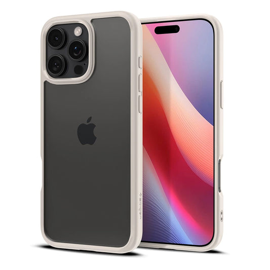 Калъф за Apple iPhone 16 Pro Max, Spigen, Ultra Hybrid, Бежов ACS08385