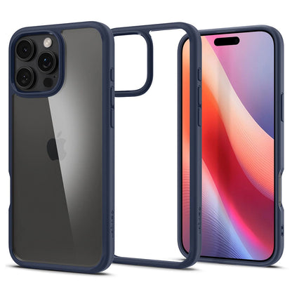 Калъф за Apple iPhone 16 Pro Max, Spigen, Ultra Hybrid, Тъмносин