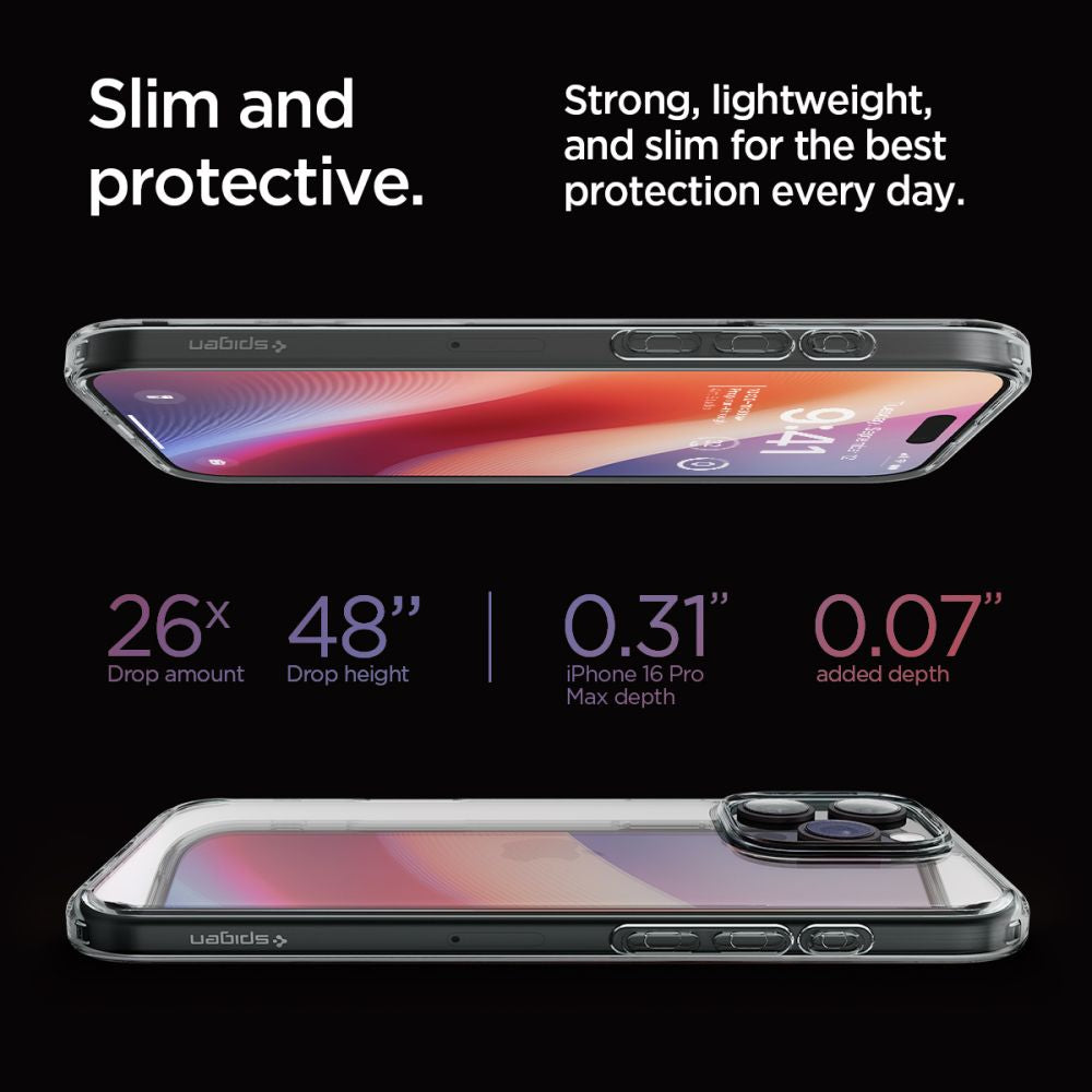 Калъф за Apple iPhone 16 Pro Max, Spigen, Ultra Hybrid, Димен ACS07994