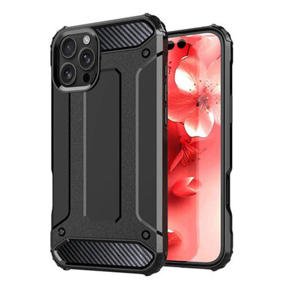 Case for Apple iPhone 16 Pro Max, Techsuit, Hybrid Armor, Black