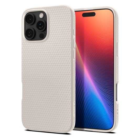 Калъф за Apple iPhone 16 Pro, Spigen, Liquid Air, Бежов ACS08120
